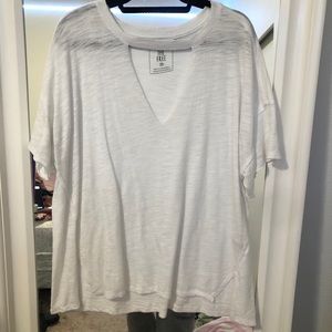 Free people deep V neck shirt